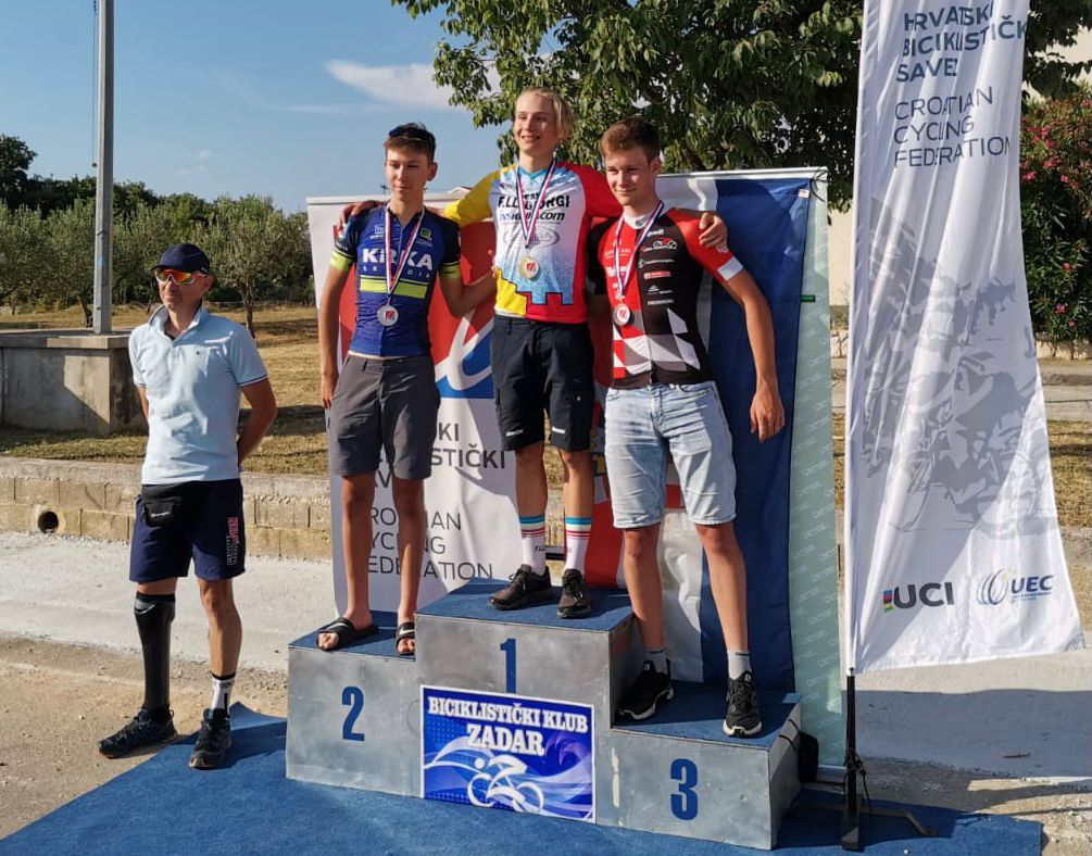 Il croato Nicolas Gojkovic del Team Giorgi ha vinto il titolo nazionale a cronometro