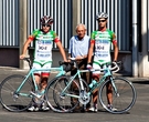 Calzona e Pelucca con lo sponsor Gino Fragola